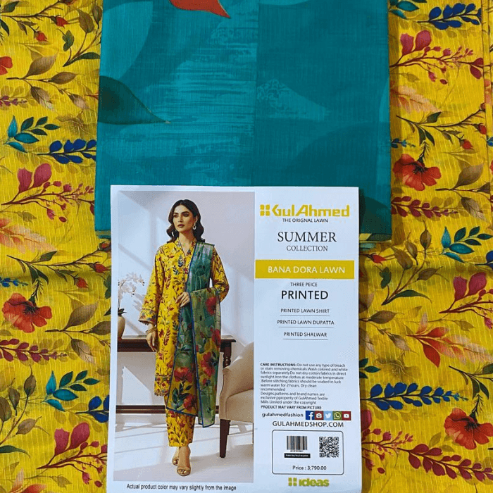 Gulahmed Bana Dora Printed Lawn 3-Piece β Assorted Designs β image 1