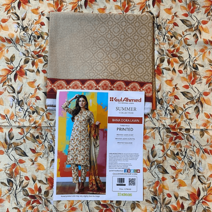Gulahmed Bana Dora Printed Lawn 3-Piece β Assorted Designs β image 3