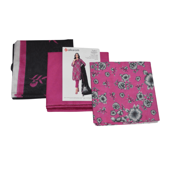 Alkaram 3-Piece Printed Lawn β Assorted Designs β image 3