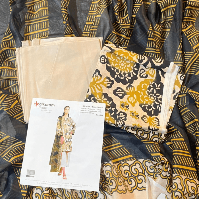Alkaram Digital Lawn 3-Piece Unstitched β Assorted Designs β image 4