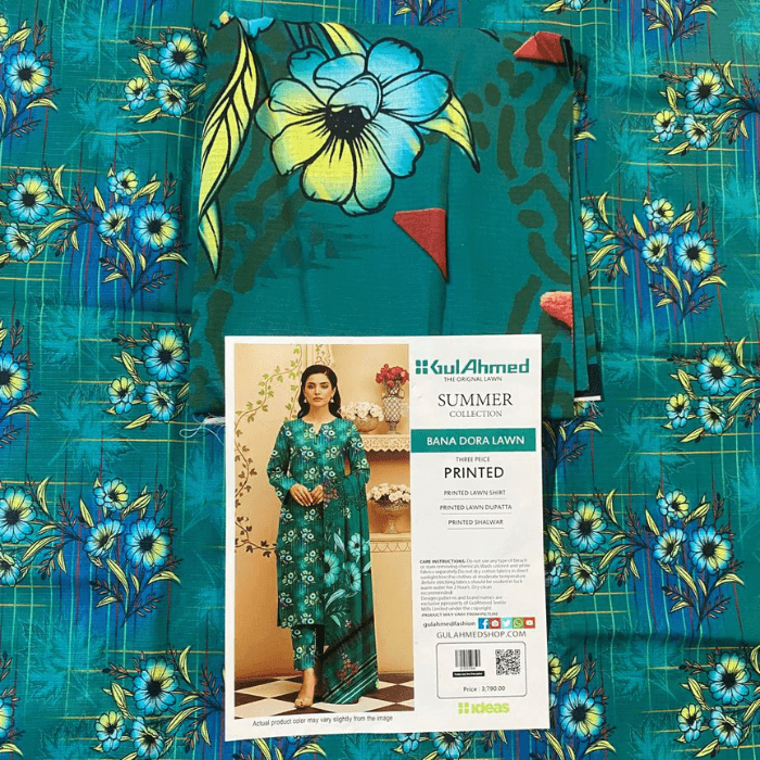 Gulahmed Bana Dora Printed Lawn 3-Piece β Assorted Designs β image 8