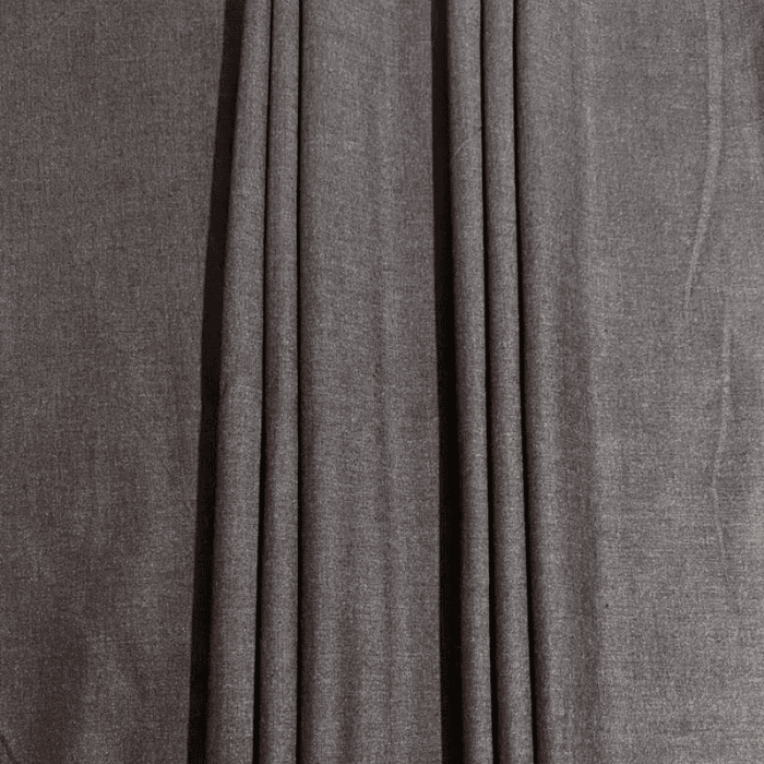 Dark ash brown smoky heathered Anmol wool men's suiting fabric drape