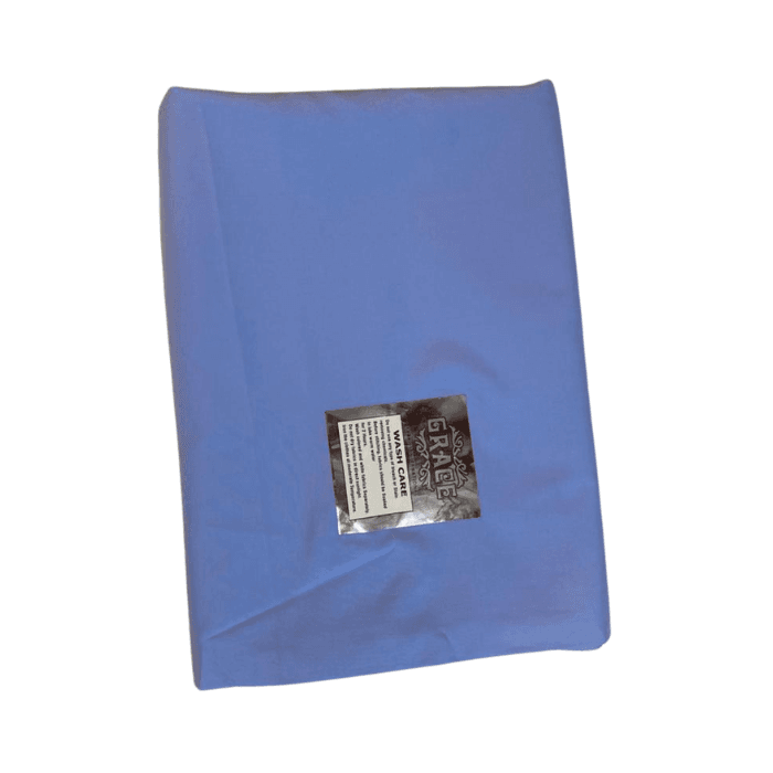 Folded sky blue cornflower Grace Sportage men's suiting fabric
