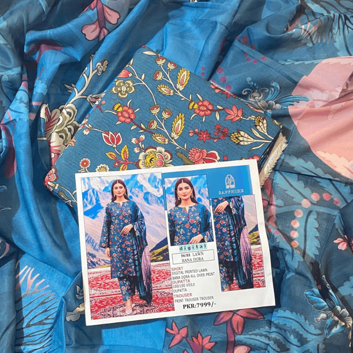 Sapphire Bana Dora Lawn 3-Piece โ image 4