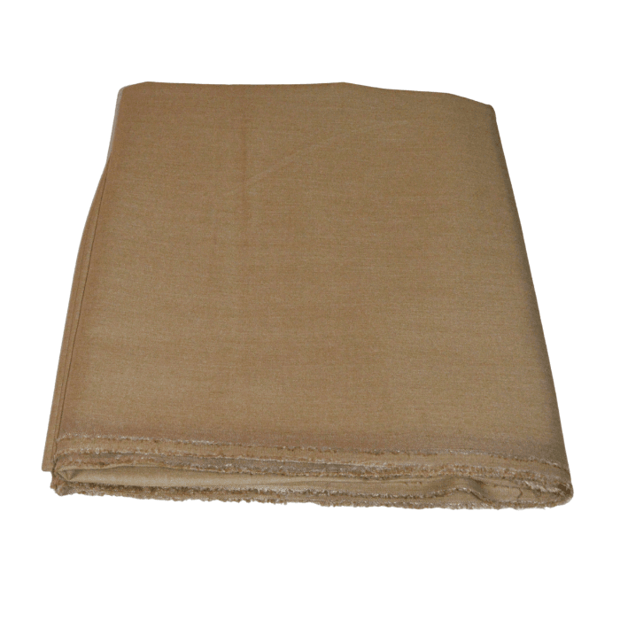 Folded caramel golden tan melange Yaqoot men's suiting fabric