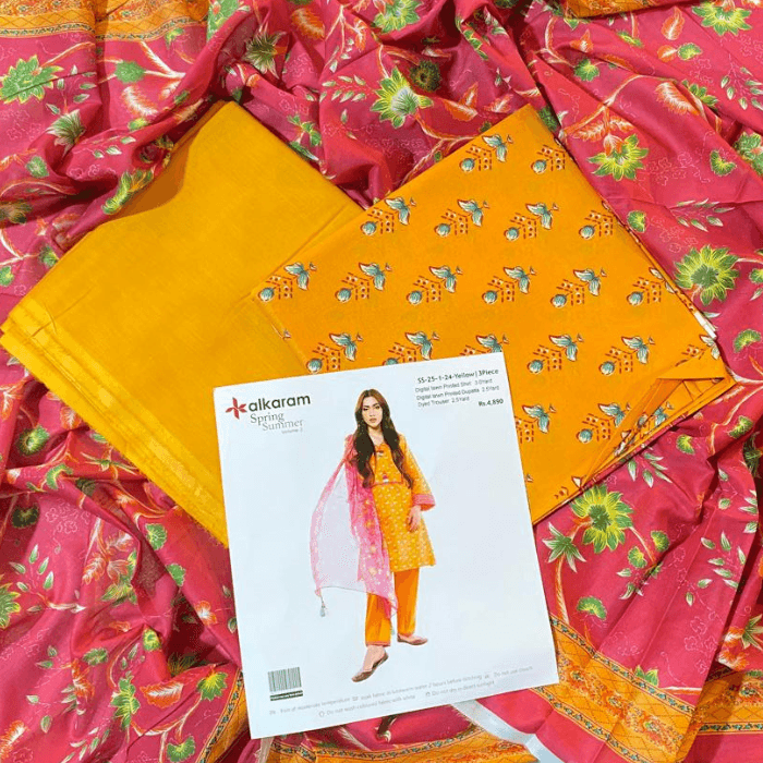 Alkaram Digital Lawn 3-Piece Unstitched β Assorted Designs β image 2