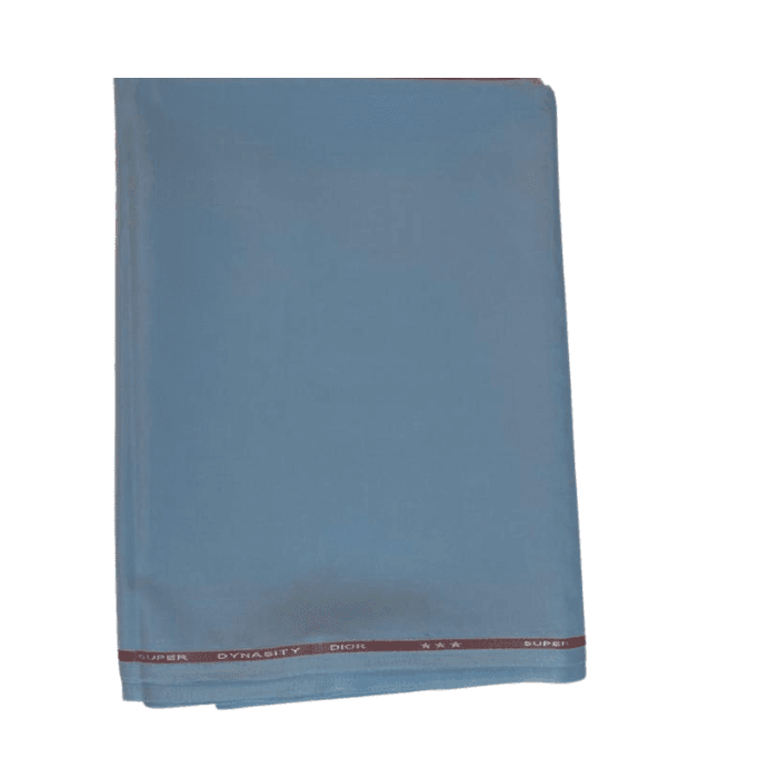 Dusty steel ice blue Super Dynasty Dior men's suiting fabric