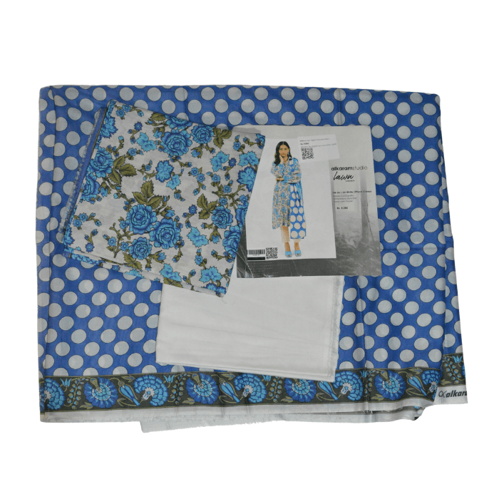 Alkaram 3-Piece Digital Bana Dora Lawn — image 7