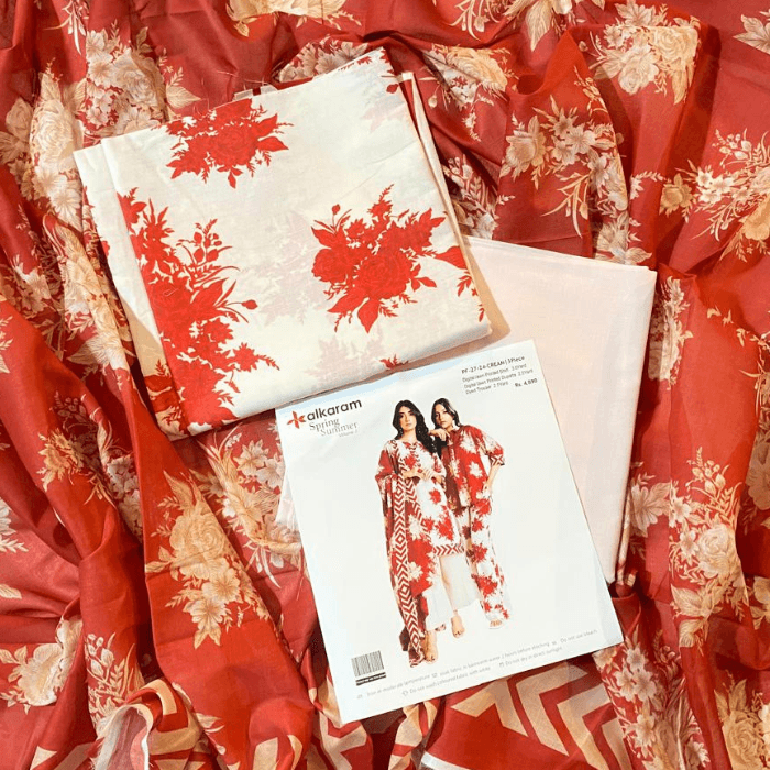 Alkaram Digital Lawn 3-Piece Unstitched β Assorted Designs β image 1