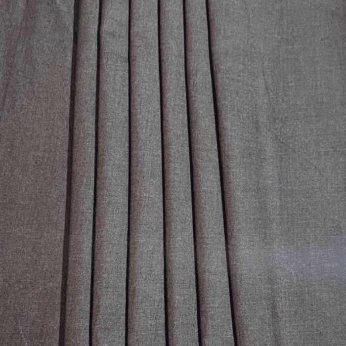 Deep anthracite grey-brown heathered Anmol wool men's suiting fabric