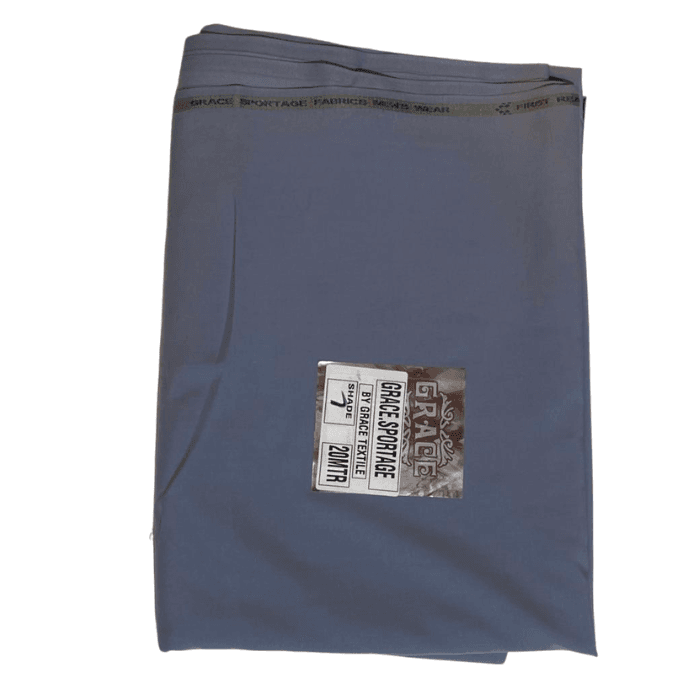 Folded light blue-grey Grace Sportage men's suiting fabric