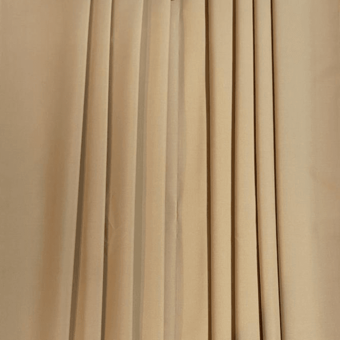 Warm biscotti sand gold men's Morocco suiting fabric with smooth drape