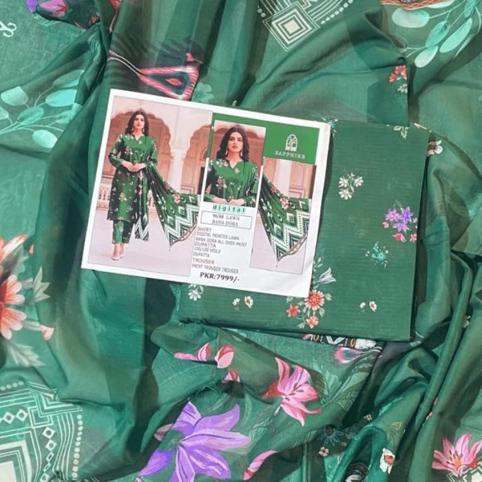 Sapphire Bana Dora Lawn 3-Piece โ image 9