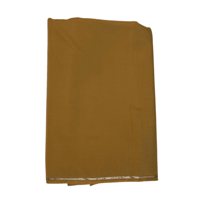 Folded mustard gold Royal Elite men's suiting fabric