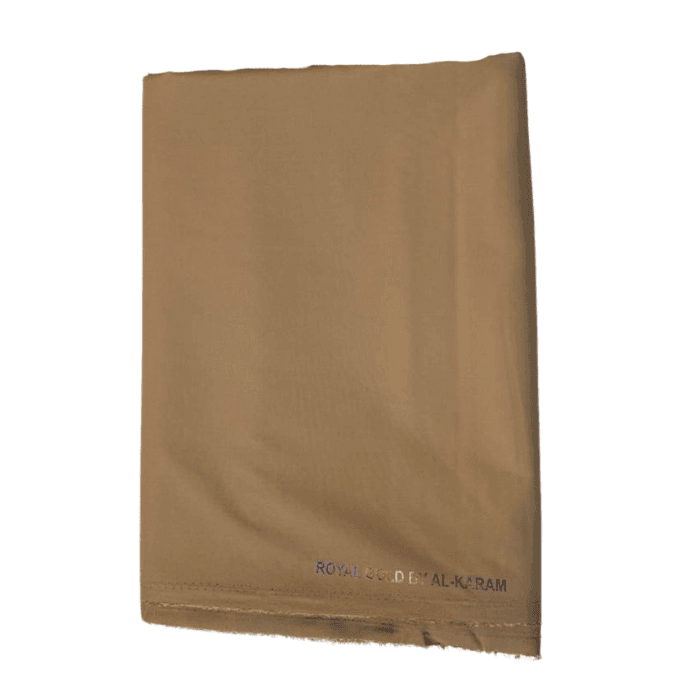 Alkaram Royal Gold Gents Suiting Fabric โ Camel โ image 1