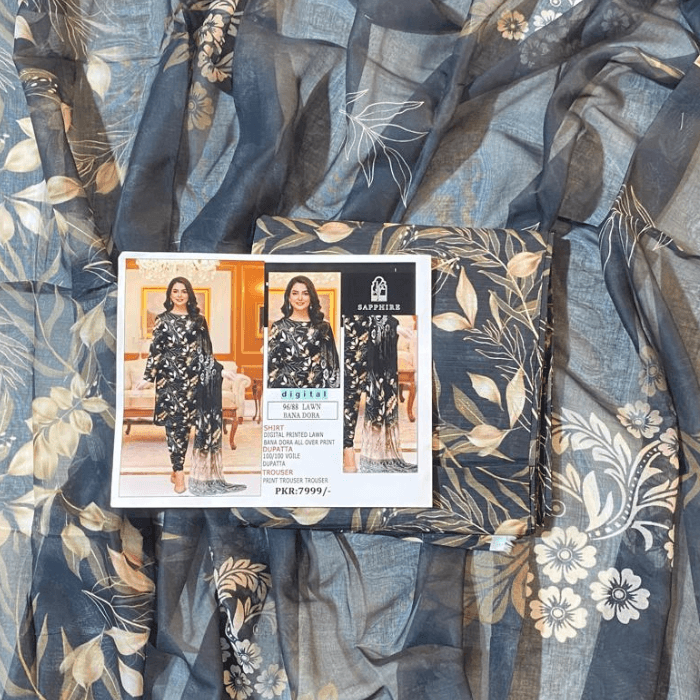 Sapphire Bana Dora Lawn 3-Piece โ image 6