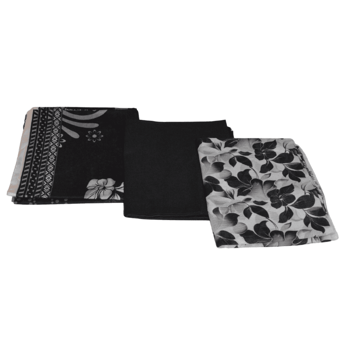 Kashish Summer Lawn 3-Piece Unstitched — Black — image 1