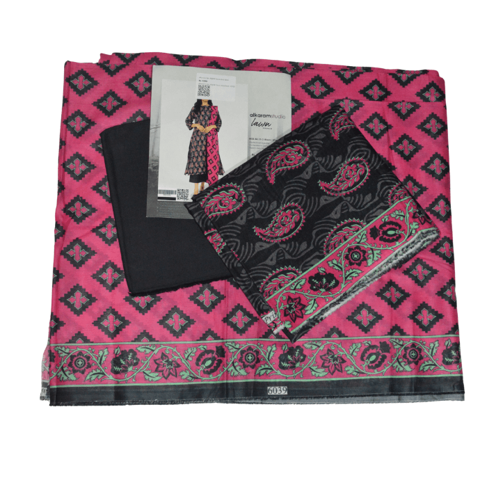 Alkaram 3-Piece Digital Bana Dora Lawn — image 3