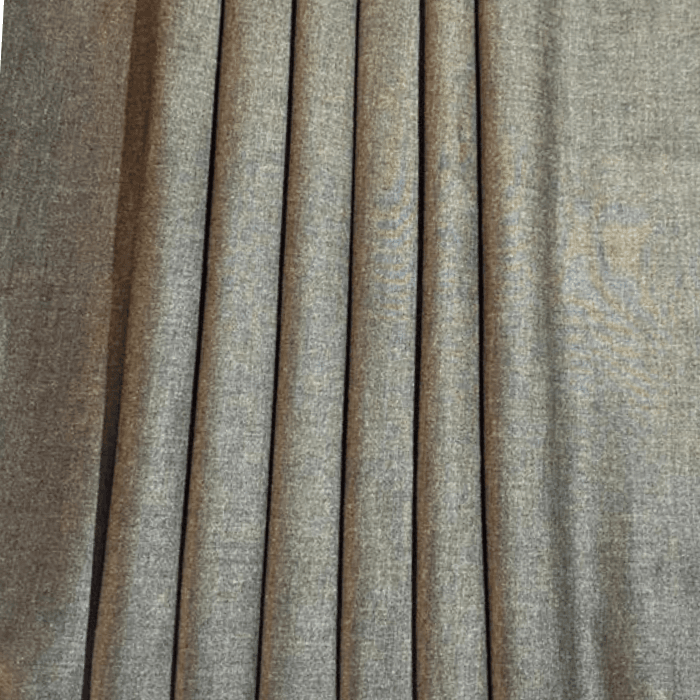 Antique bronze brown-gold heathered Anmol wool men's suiting fabric in pleats