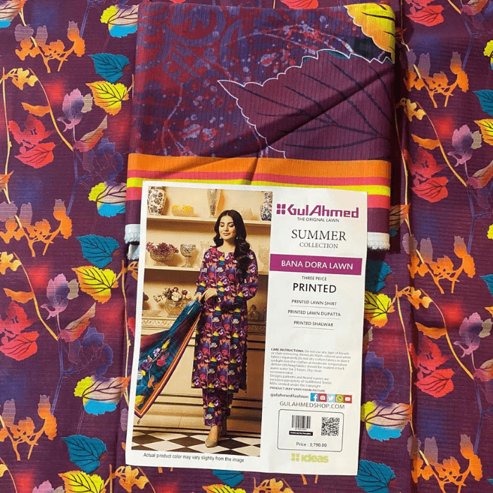 Gulahmed Bana Dora Printed Lawn 3-Piece β Assorted Designs β image 6