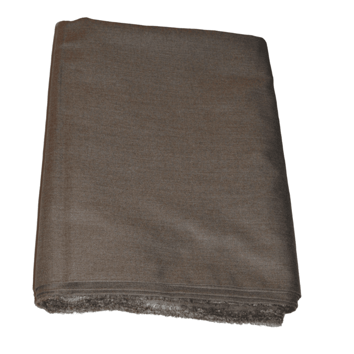 Folded mink mocha brown-grey melange Yaqoot men's suiting fabric