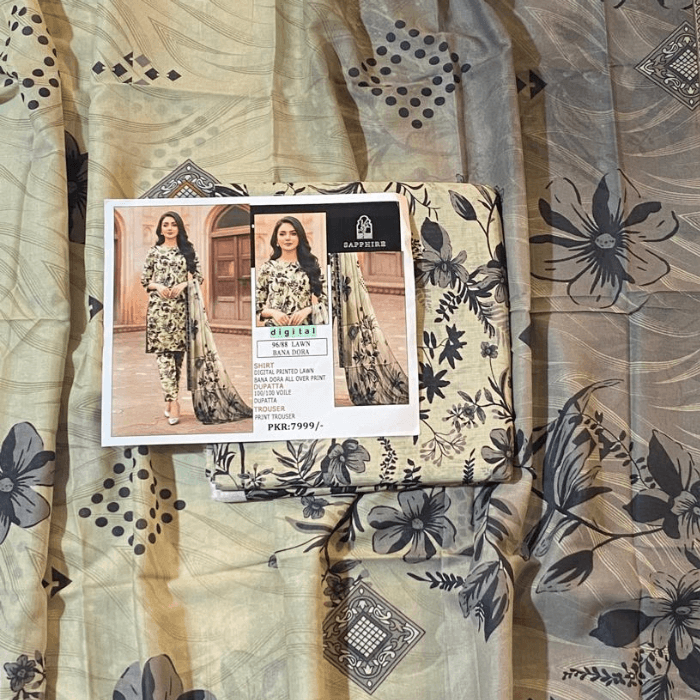 Sapphire Bana Dora Lawn 3-Piece โ image 2