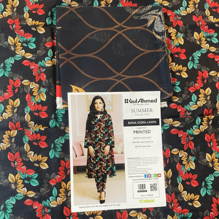 Gulahmed Bana Dora Printed Lawn 3-Piece β Assorted Designs β image 9