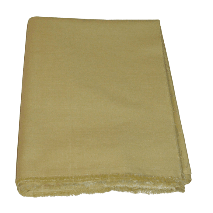 Folded champagne pale gold cream Yaqoot men's suiting fabric