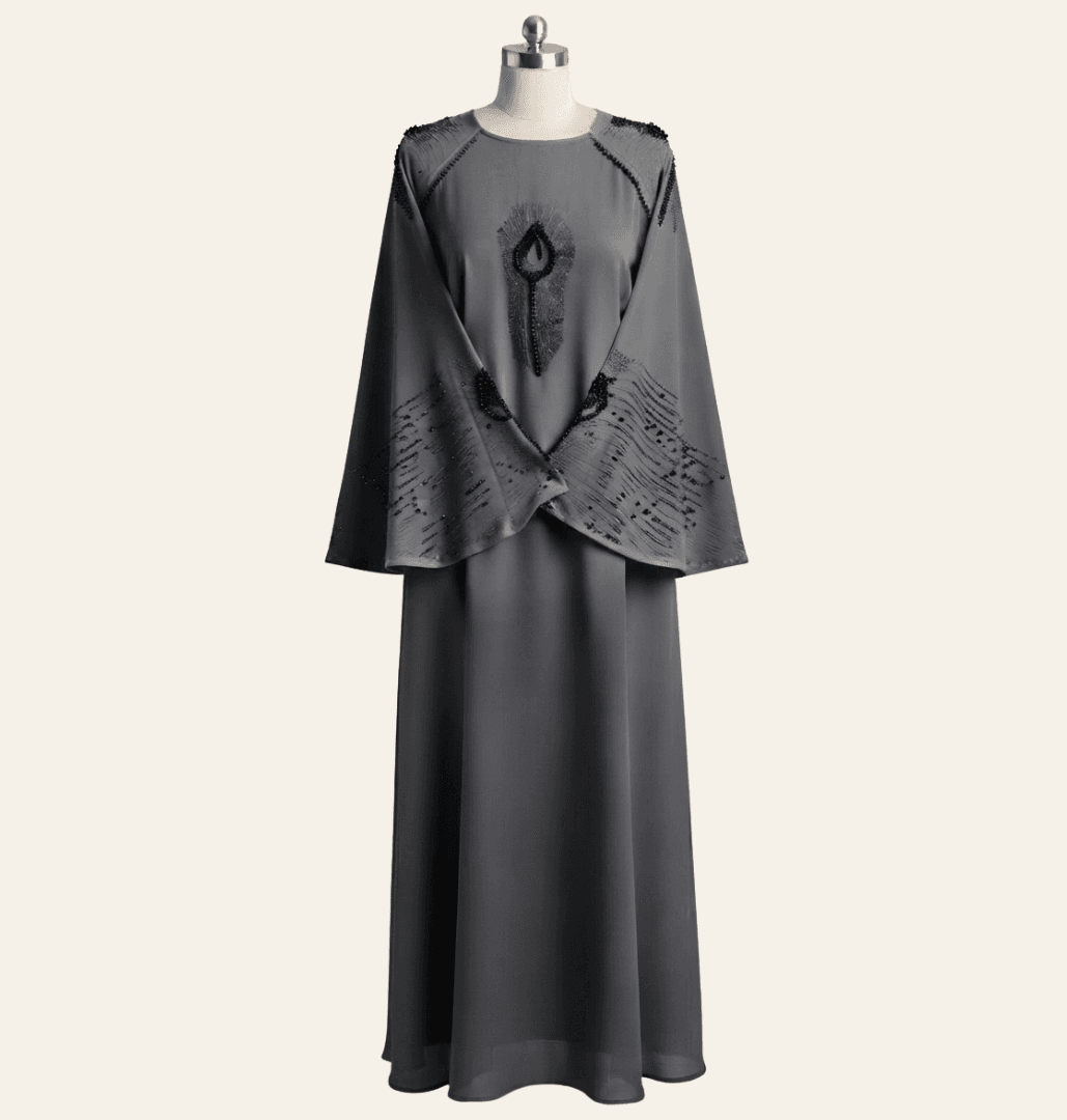 Abaya Zh - 96 Zipper Five Mor Pear C (sup)