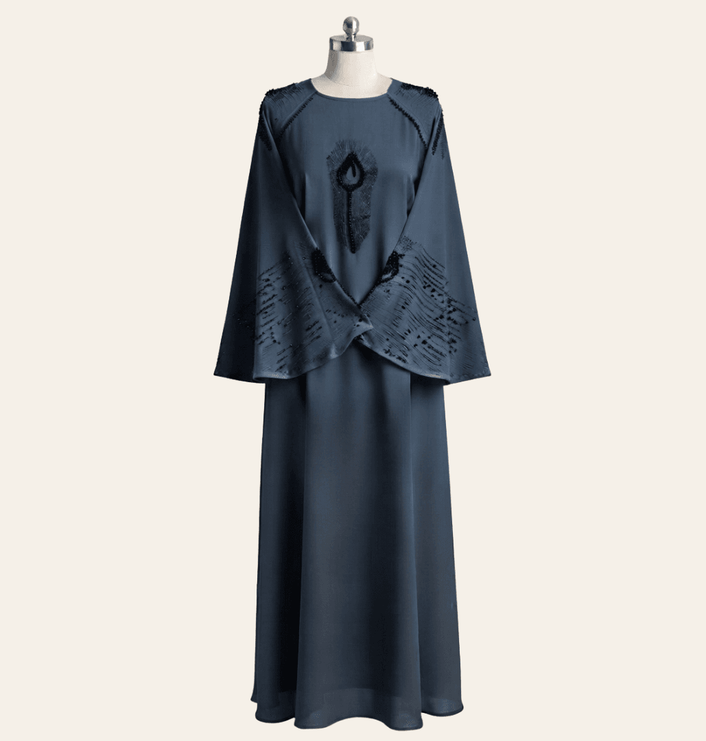 Abaya Zh - 96 Zipper Five Mor Pear C (sup)