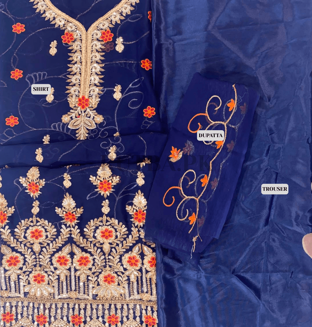 Chiffon Embroiderd 3 - Piece