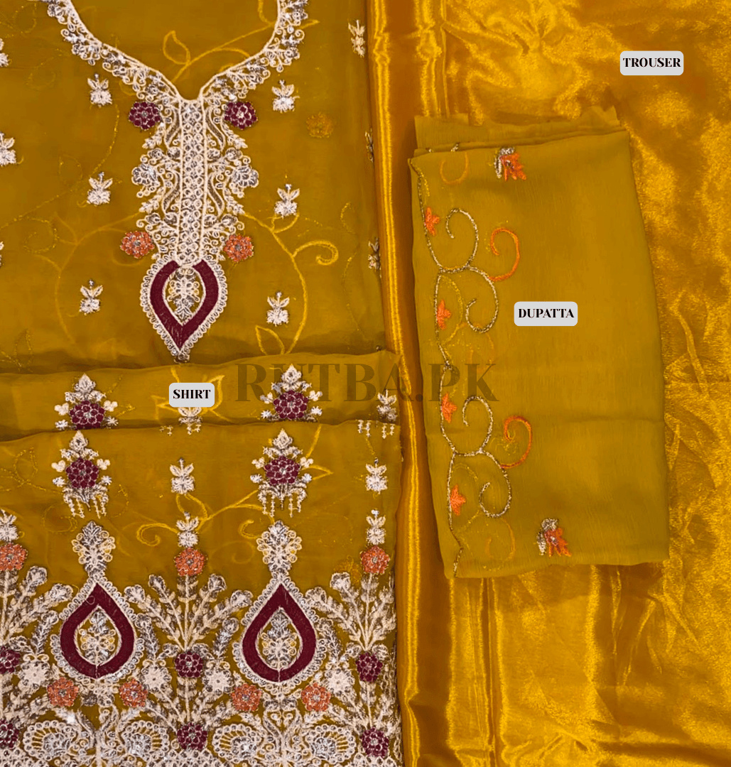 Chiffon Embroiderd 3 - Piece