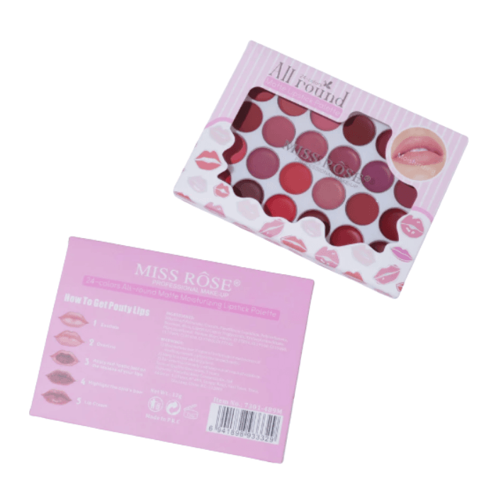 Miss Rose Lipsticks Palette /Cosmetics