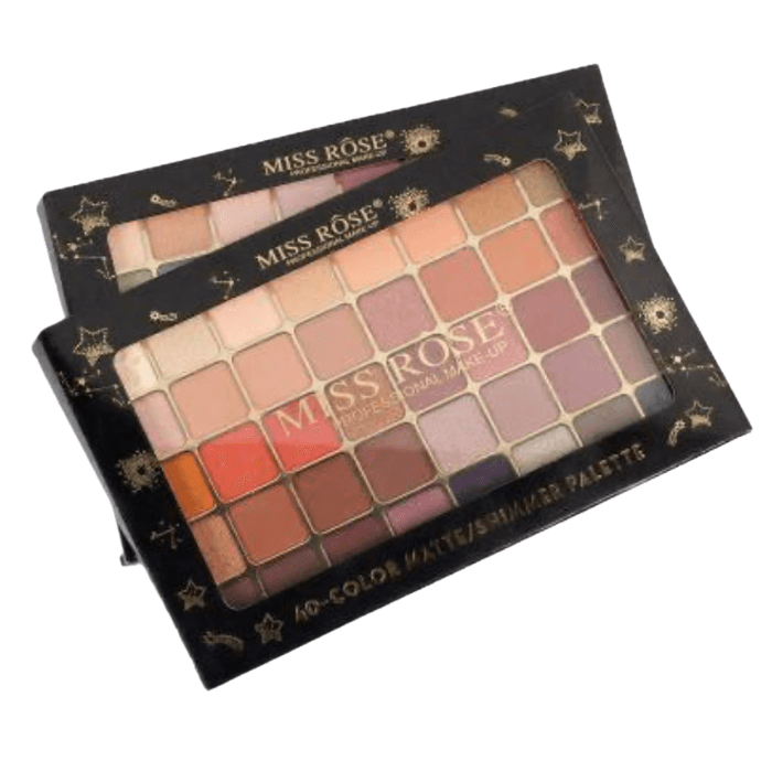 Miss Rose 40 colours eyeshadow palette mix designs /Cosmetics