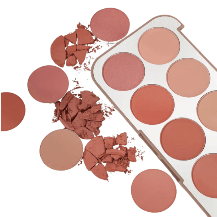 Miss Rose 10 colours blush on palette /Cosmetics