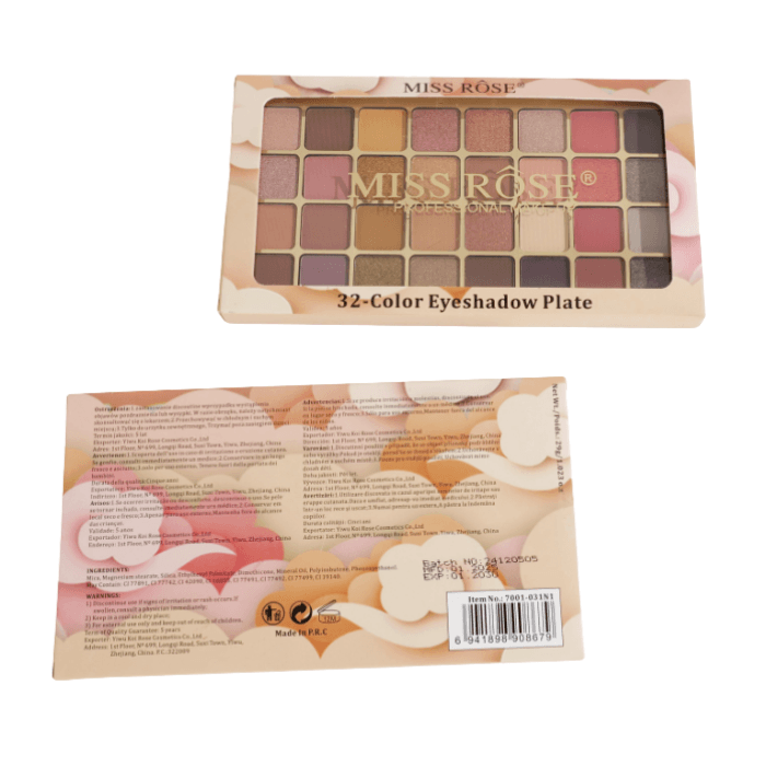 Miss Rose 32 colours eyeshadow palette /Cosmetics