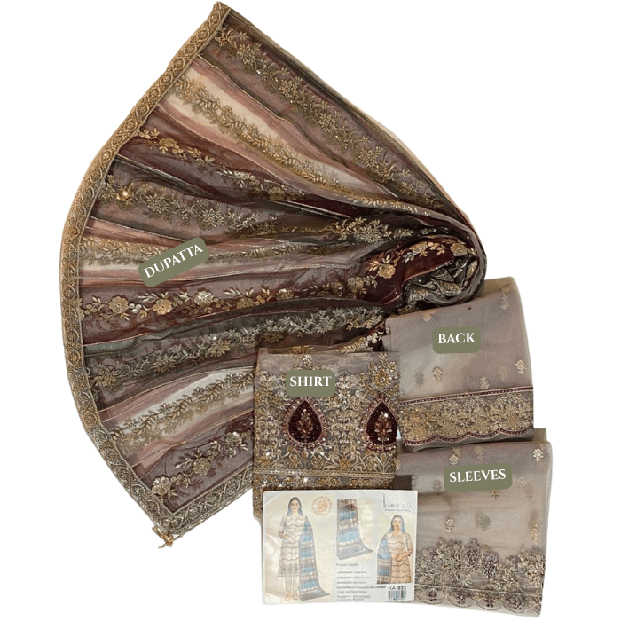 Imrozia Hm Silk Fbs Net Dupatta Ka833 (kal)