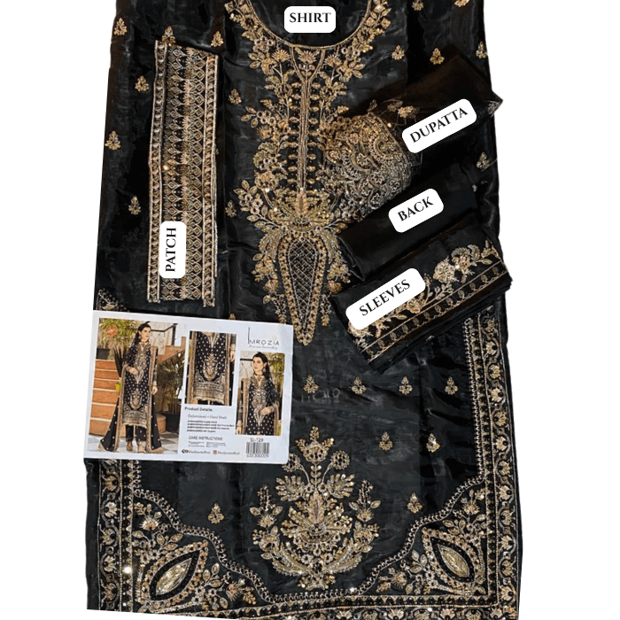 Imrozia Hm Silk Fbs Net Dupatta Sl129 (kal)