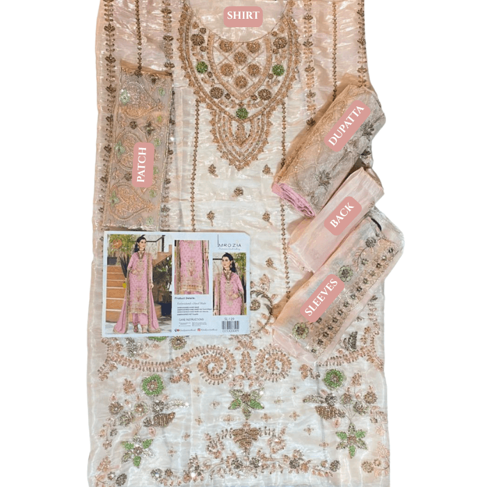 Imrozia Hm Silk Fbs Net Dupatta Sl129 (kal)