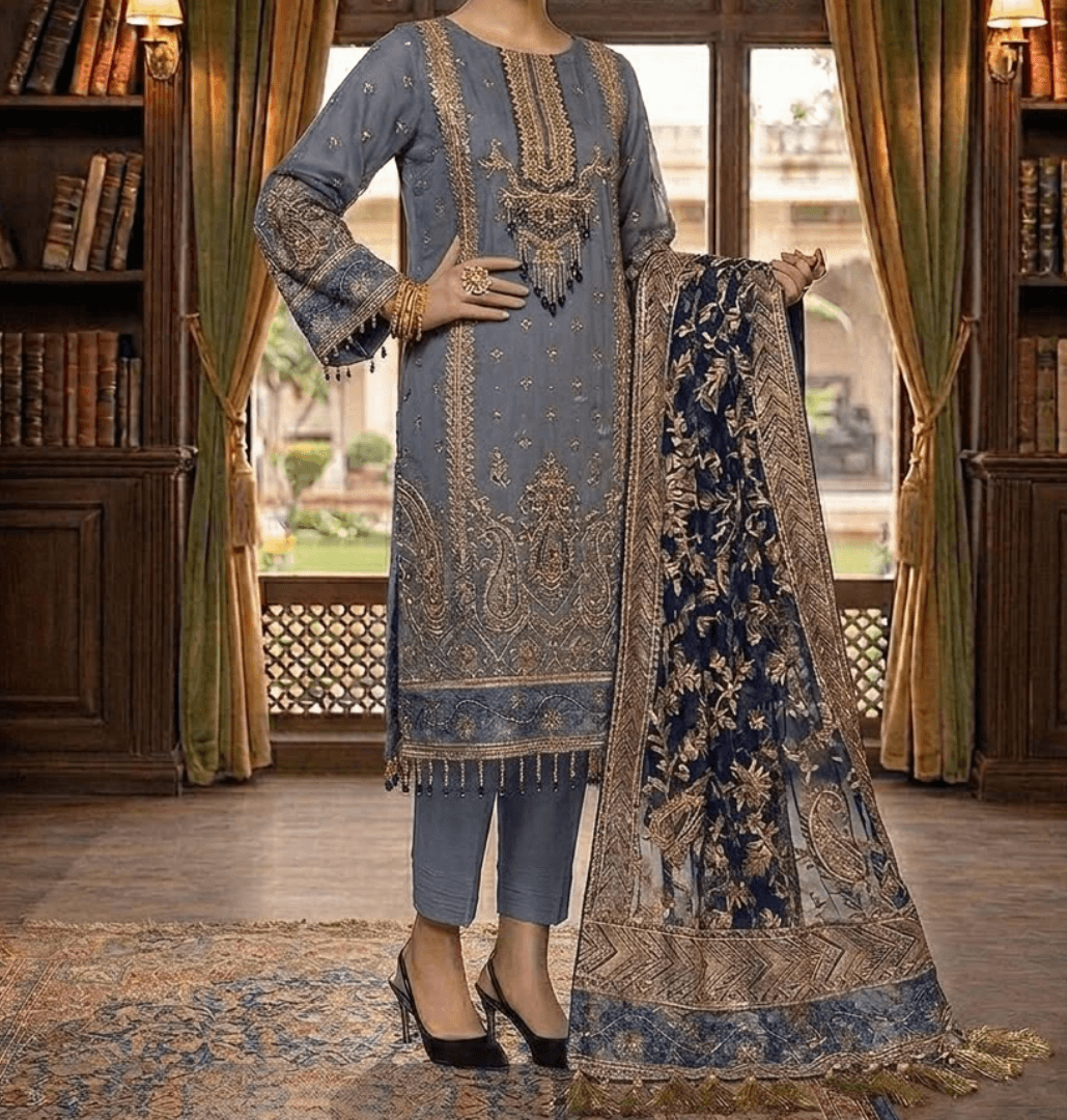 Maria B Ka399 Krinkle Fbs Pallu 42 Kal (kal)