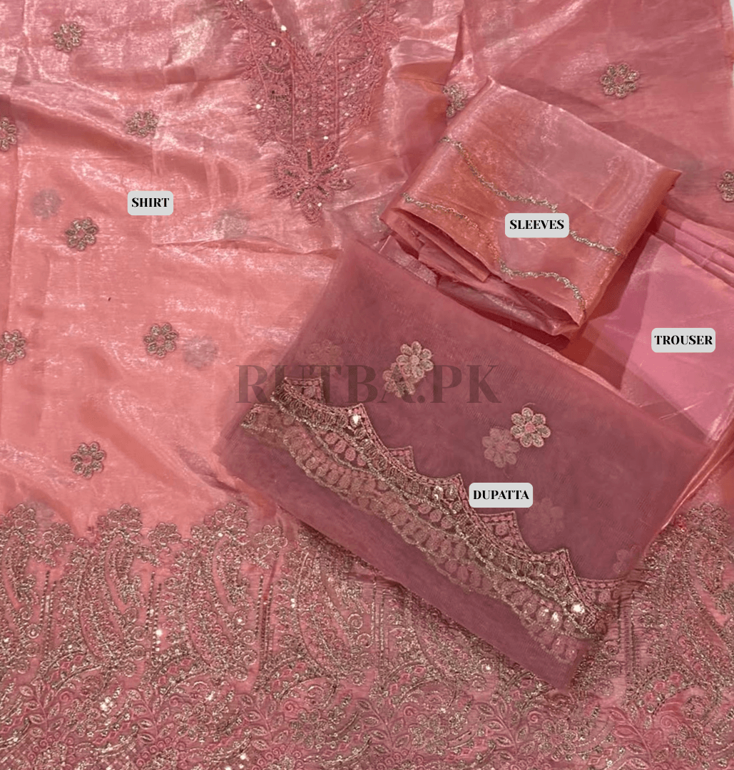 Silk Cutwork 3 - Piece Suit