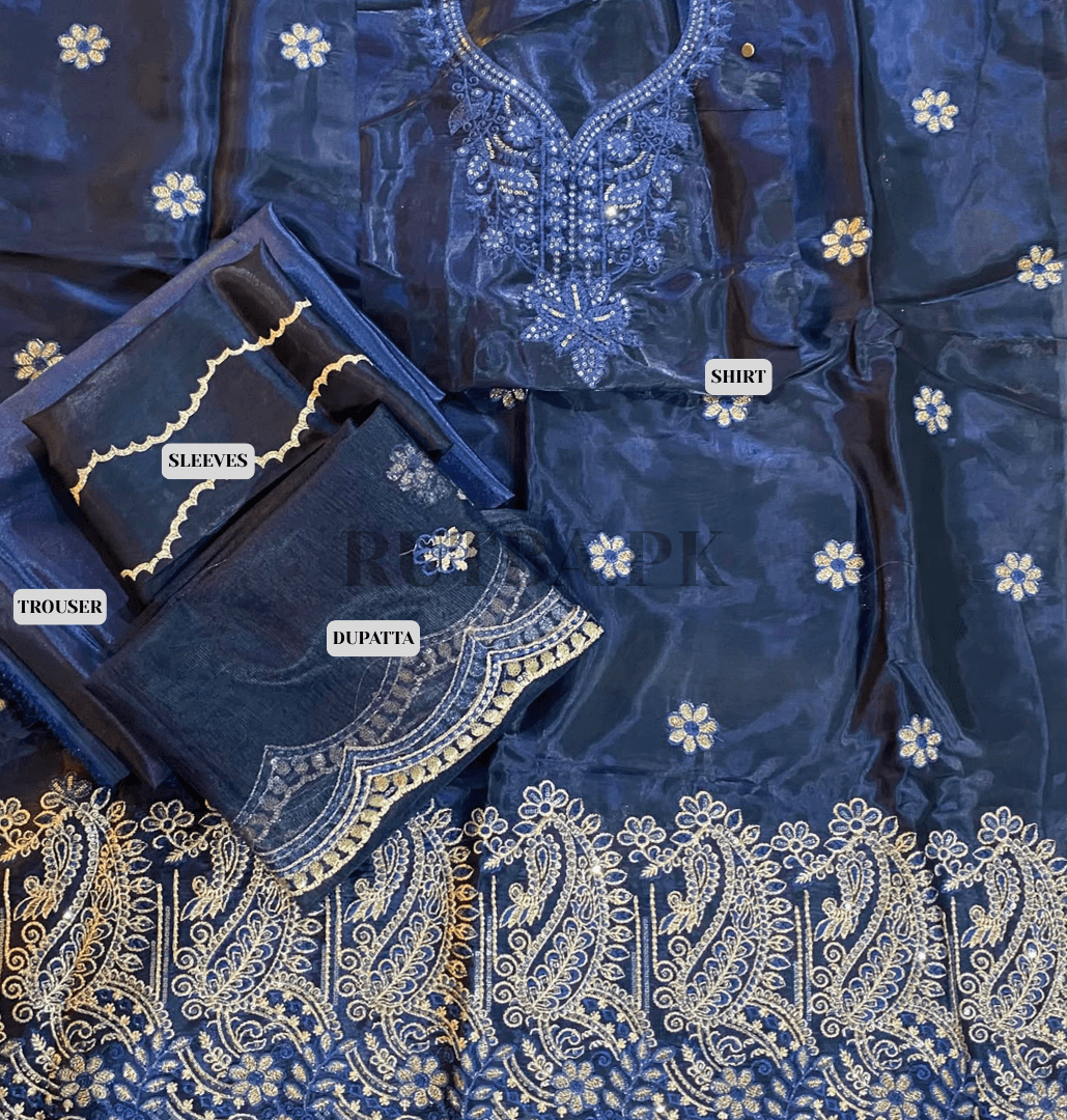 Silk Cutwork 3 - Piece Suit
