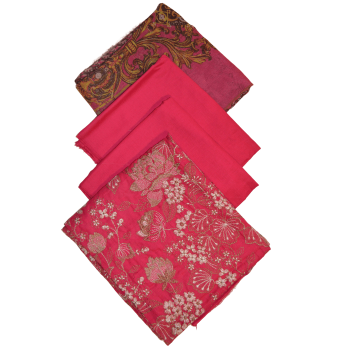 bareeze 3pc lawn with chiffon dupata 