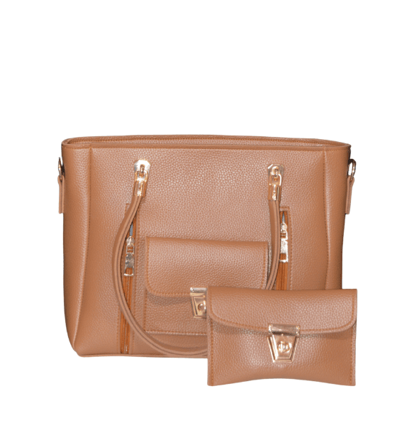 divine double zipper handbag