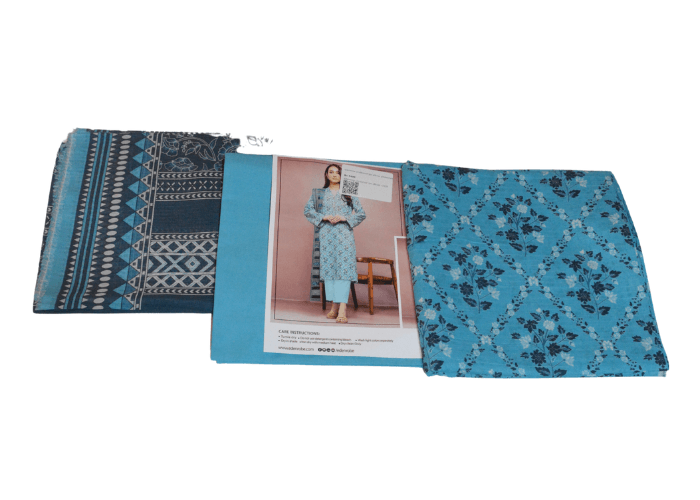 edenrobe unstitched 3pc allover printed lawn shirt trouser end