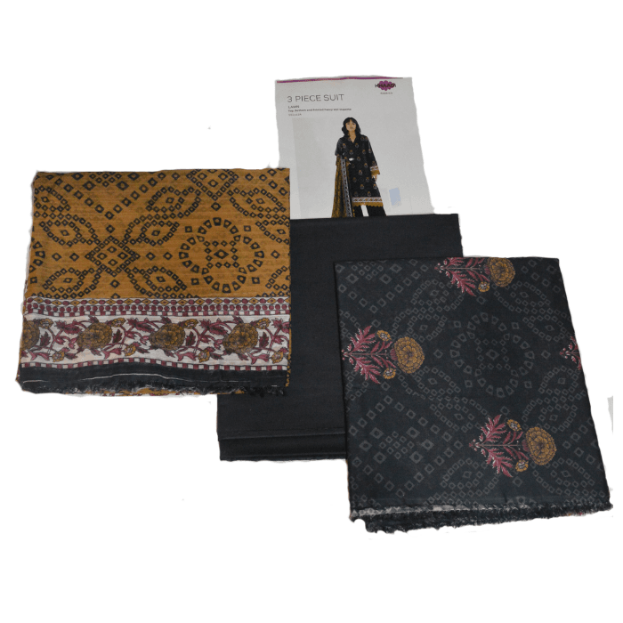 khaddi 3pc printed lawn 