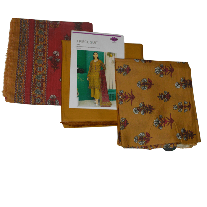 khaddi 3pc printed lawn 