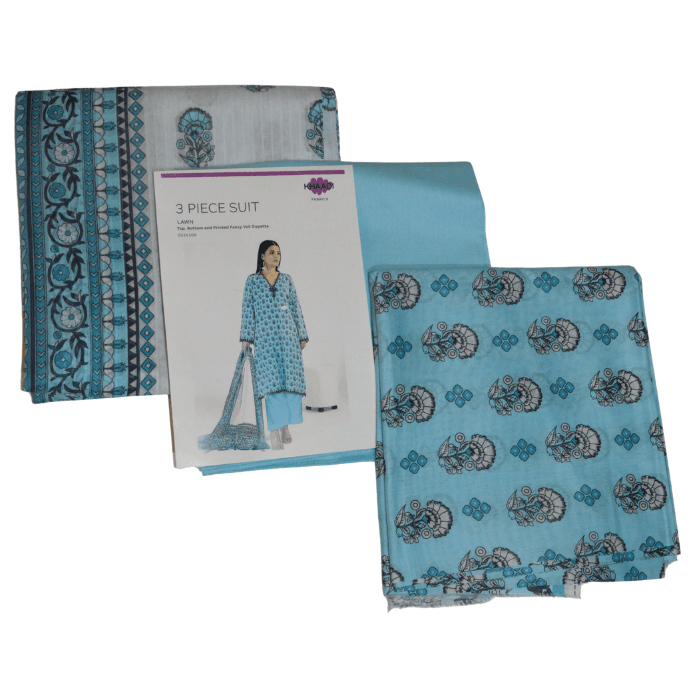 khaddi 3pc printed lawn 