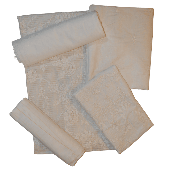 khaddi 3pc with lawn dupata 