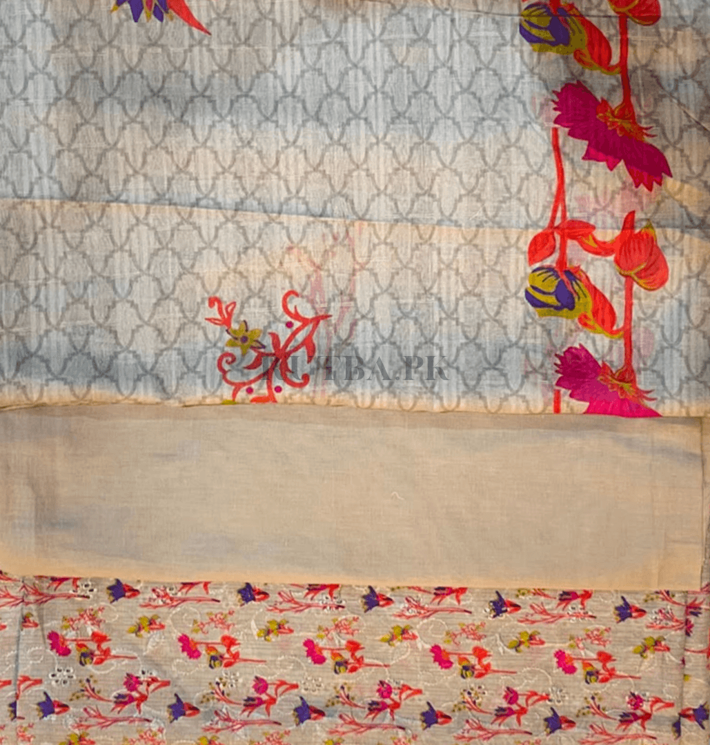 rutba chikankari unstitched 3piece
